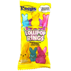 Peeps :  Easter Marshmallow Lollipop Rings .42 oz [BB-04/30/26]