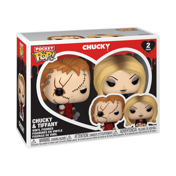 Funko Pop! Child's Play Pocket Pop! Chucky & Tiffany (Valentine) 2-Pack