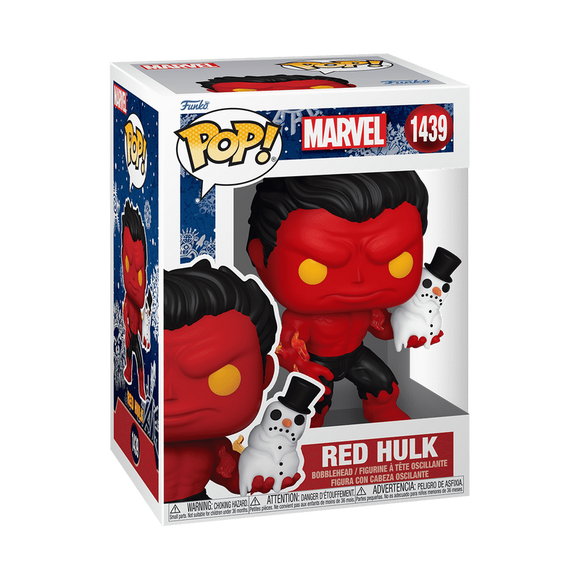 Funko Pop! Red Hulk with Snowman