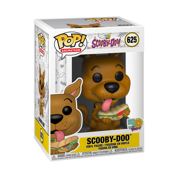 FUNKO POP! SCOOBY DOO :
SCOOBY DOO 50th ANNIVERSARY WITH SANDWICH