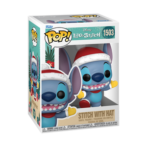 Funko Pops! Disney's Stitch with Santa Hat