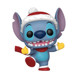 Funko Pops! Disney's Stitch with Santa Hat