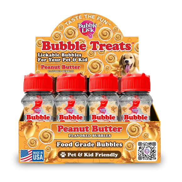 (Pre-Order) Bubble Universe : Bubble Treats - Peanut Butter Swirl Flavored Dog Treats, 2.5-oz [ALL PRE-ORDERS ARE FINAL]