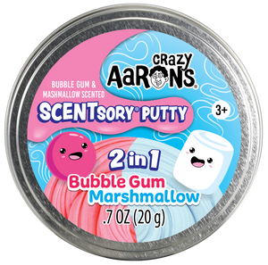 NEW Crazy Aaron's Duo's 2 - In - 1 : SCENTsory Putty™ Bubblegum/Marshmallow