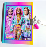 BARBIE - Diary with lock set (Assorted)