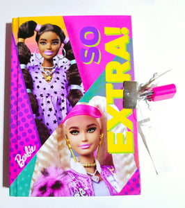 BARBIE - Diary with lock set (Assorted)