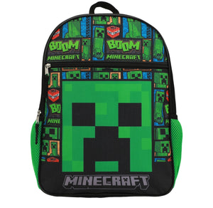 Minecraft 16" (BOOM) Creeper Backpack with Large front pocket