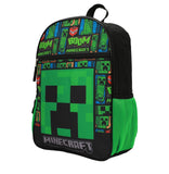 Minecraft 16" (BOOM) Creeper Backpack with Large front pocket