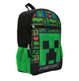 Minecraft 16" (BOOM) Creeper Backpack with Large front pocket