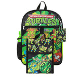 Teenage Mutant Ninja Turtles - Skateboarding Kids 16" Backpack and 5 Piece Set