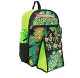 Teenage Mutant Ninja Turtles - Skateboarding Kids 16" Backpack and 5 Piece Set