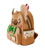 Loungefly Premium : Disney
Stitch Gingerbread Scented Mini Backpack With Scrump and Angel Designs