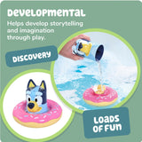 Toomies Splash & Float Bluey – 2-in-1 Water Toy with Pour Cup and Water Wheel (Assorted Styles)