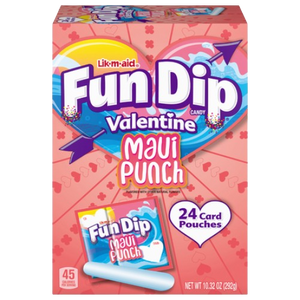 Lik-m-aid : Fun Dip Valentine's Maui Punch - 24 Pack 10.32 oz. Box [BB-04/26]