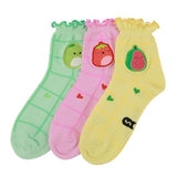 Squishmallow- Juniors 3 Pack Quarter Socks