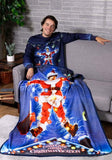 National Lampoon’s Christmas Vacation - Micro Raschel : Comfy Throw Blanket (4ft X 5ft)