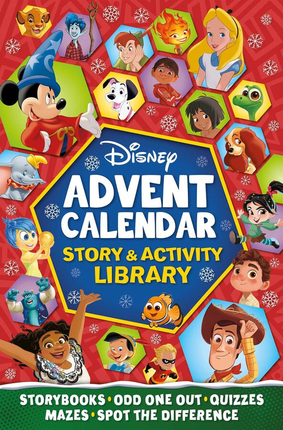 2024 Disney: 5-in-1 Advent Calendar Story & Activity Library with 24 Books to Open Every Day Leading Up to Christmas