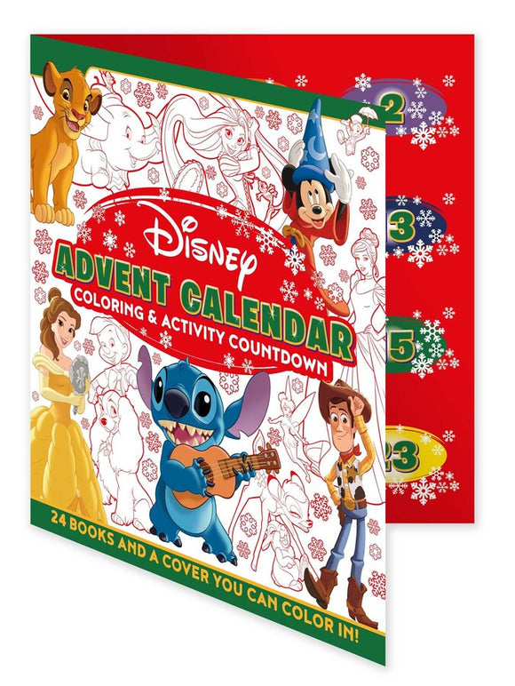 2024 Disney: Advent Calendar Coloring & Activity Countdown - Open a Coloring or Activy Book Every Day Leading Up to Christmas