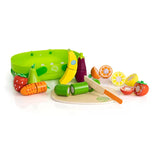 Fat Brain Toys : Pretendables Fruit & Veggie Basket Set - 22 Pieces