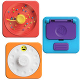 Fat Brain Toys : PlayTab Set 3 - latch mirror, picture dial, and sweeper