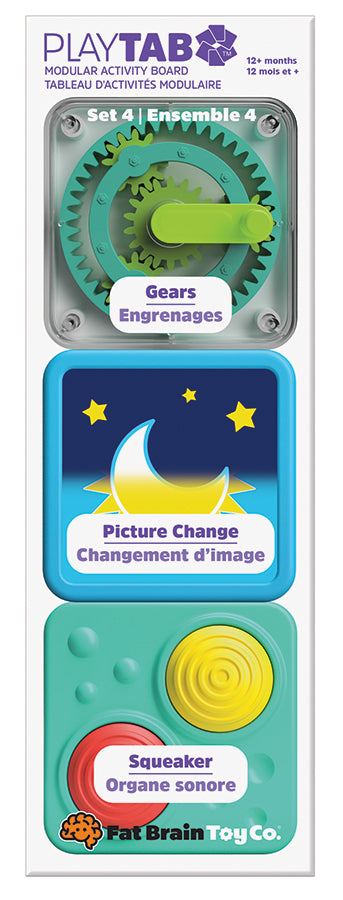 PlayTab: Set 4 - gears, picture change, and squeaker!