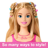 Barbie Doll Styling Head, Blond Hair With 20 Colorful Accessories