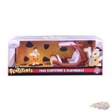 Jada 1/32 Flintmobile w/ Fred Flintstone Figurine - The Flintstones