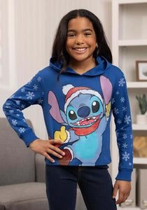 Disney's Stitch : Holiday Skimmer Girl's Hoodie (Size 4/5)