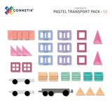 (PRE-ORDER) Connetix : Pastel Transport Pack 50 pc (ALL PRE-ORDERS ARE A FINAL SALE)