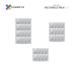 (PRE-ORDER) Connetix : Clear Rectangle Pack 12 pc (ALL PRE-ORDERS ARE A FINAL SALE)