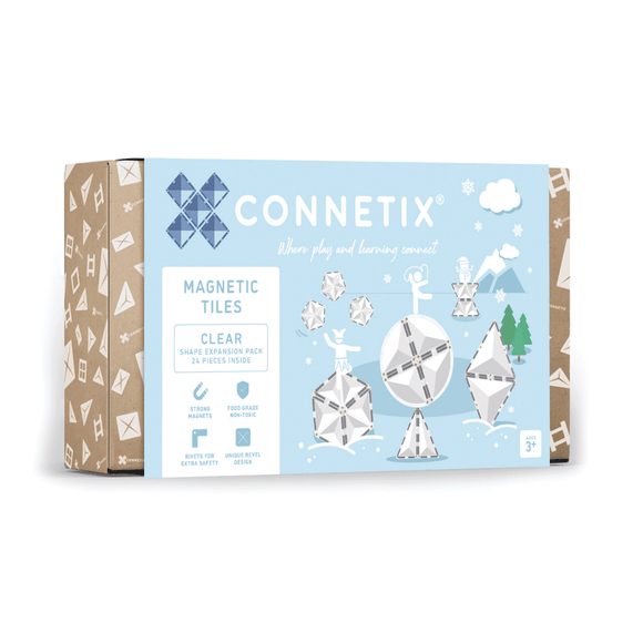 (PRE-ORDER) Connetix : Clear Shape Expansion Pack 24 pc (ALL PRE-ORDERS ARE A FINAL SALE)