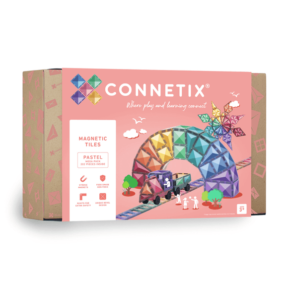 (PRE-ORDER) Connetix : Pastel Mega Pack 202 pc (ALL PRE-ORDERS ARE A FINAL SALE)