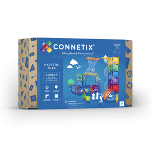 Connetix Magnetic Tiles : Rainbow Ball Run Expansion Pack 66 pc