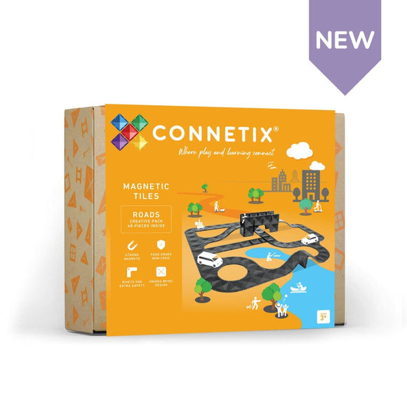 (PRE-ORDER) Connetix : Creative Roads Pack 48 pc (ALL PRE-ORDERS ARE A FINAL SALE)