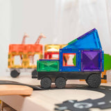 Connetix Magnetic Tiles : Rainbow Transport Pack 50 pc