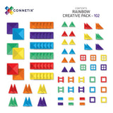 Connetix Magnetic Tiles : Rainbow Creative Pack 102 pc