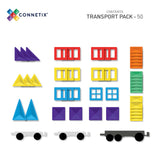 Connetix Magnetic Tiles : Rainbow Transport Pack 50 pc