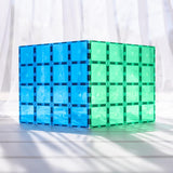 Connetix Magnetic Tiles : Rainbow Blue & Green Base Plate 2 pc