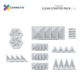 (PRE-ORDER) Connetix : Clear Starter Pack 34 pc (ALL PRE-ORDERS ARE A FINAL SALE)