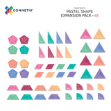 Connetix Magnetic Tiles : Pastel Shape Expansion Pack 48 pc