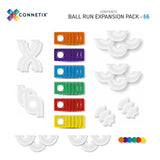 Connetix Magnetic Tiles : Rainbow Ball Run Expansion Pack 66 pc