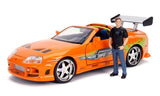 Jada 1/24 "Fast & Furious" Brian's Toyota Supra w/Brian Figure