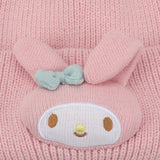 Licensed Sanrio Pink Knit Beanie with My Melody Face