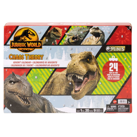 Jurassic World: Chaos Theory 2024 Advent Calendar With 24 Days Of Dinosaur - Related Toy Surprises