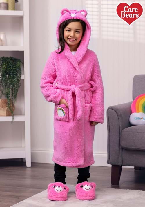 Kid's Cheer Bear Hooded Care Bears Robe (L/XL)