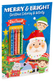 Merry & Bright! Christmas Coloring & Activity with Crayons