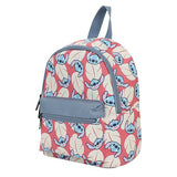 Disney - Stitch Floral Print Saffiano Mini Backpack