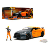 Jada 1/24 Naruto - 2009 Nissan Skyline GT-R R35 with Naruto Figure - Orange / Grey