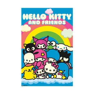 Hello Kitty and Friends Neon Wall Poster