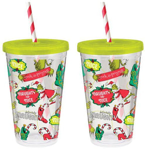 The Grinch - Acrylic 16 OZ Tumbler with Straw